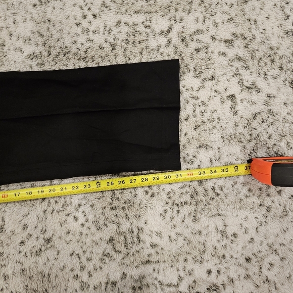 Talbots SZ 18W Black Linen Blend Heritage Flat Front Straight Leg Lined Pants - Picture 11 of 13